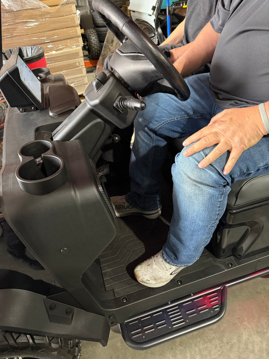 Rover XL & XXL Front Seat Relocation Brackets – Move Seat Back 3” (No Drilling Required)