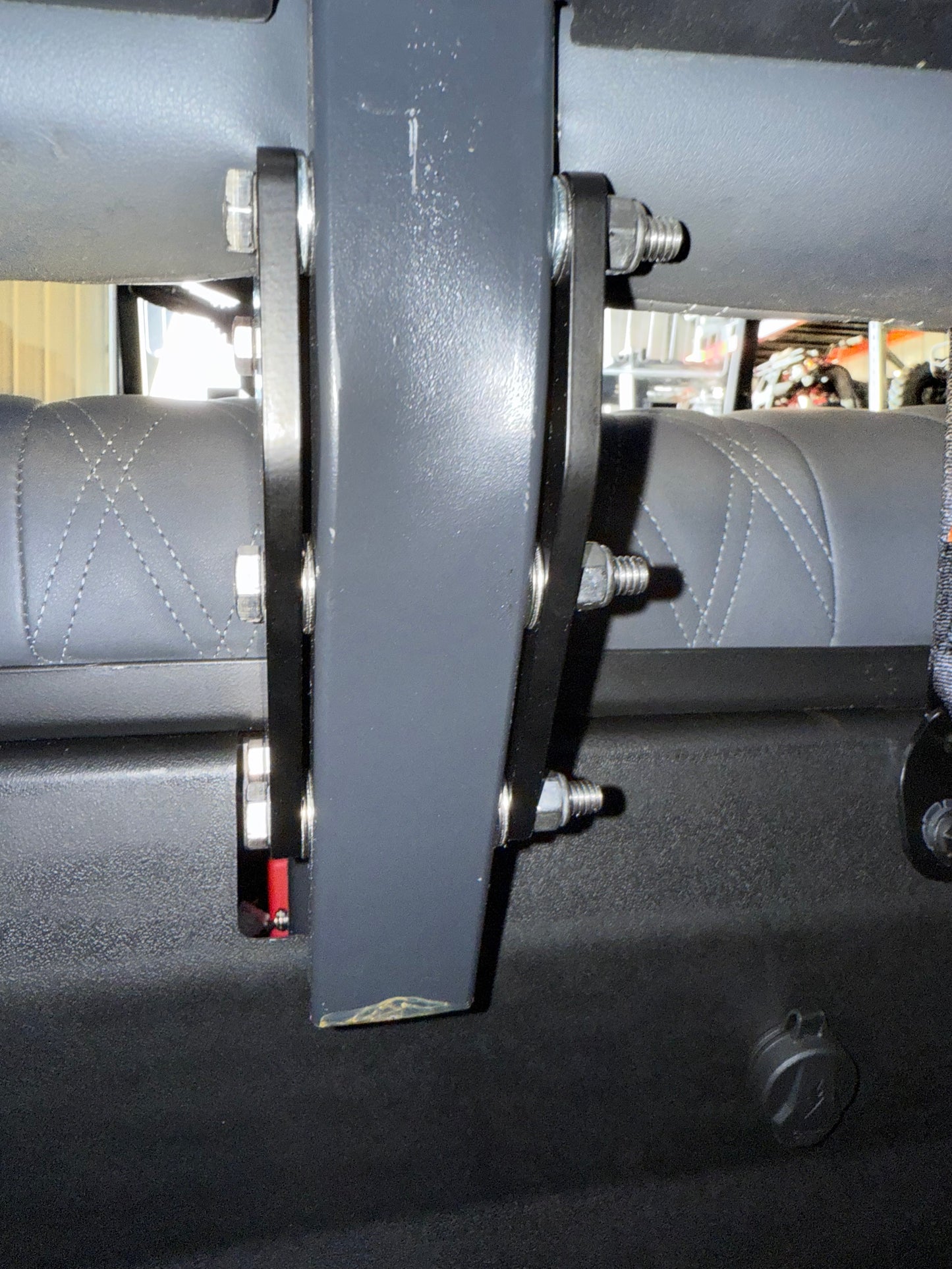Rover XL & XXL Front Seat Relocation Brackets – Move Seat Back 3” (No Drilling Required)