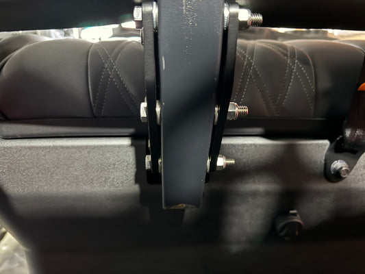 Rover XL & XXL Front Seat Relocation Brackets – Move Seat Back 3” (No Drilling Required)