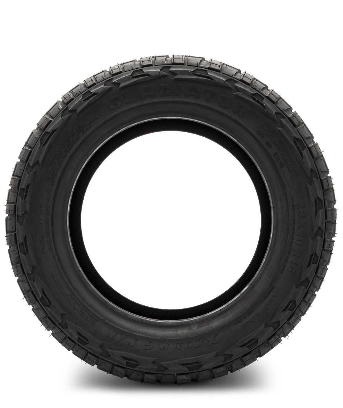 Xcomp® Gladiator 23x10-R14 Steel Belted Radial Golf Cart Tire