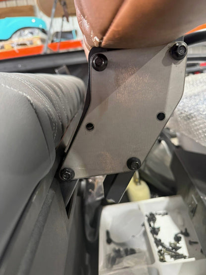 Rover XL & XXL Front Seat Relocation Brackets – Move Seat Back 3” (No Drilling Required)